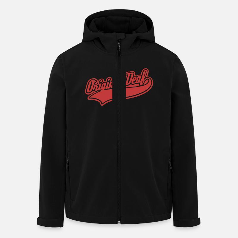 Original Deaf - Recycelte Männer Softshell-Jacke von Stanley/Stella - Schwarz