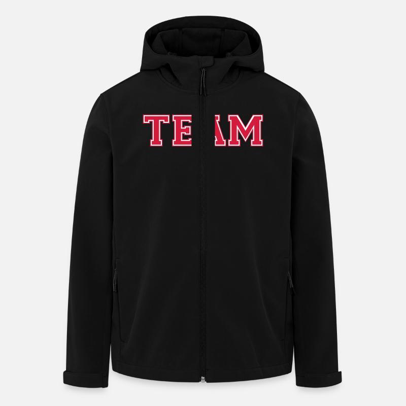 Team - Recycelte Männer Softshell-Jacke von Stanley/Stella - Schwarz