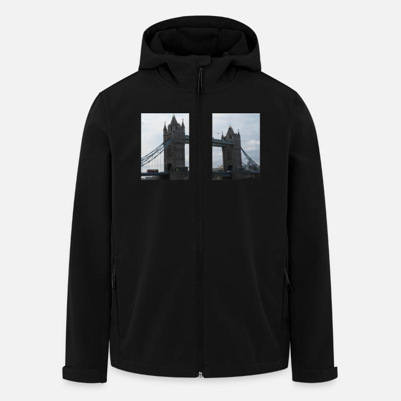 Tower Bridge Londres - Veste softshell homme en polyester recyclé Stanley/Stella - noir