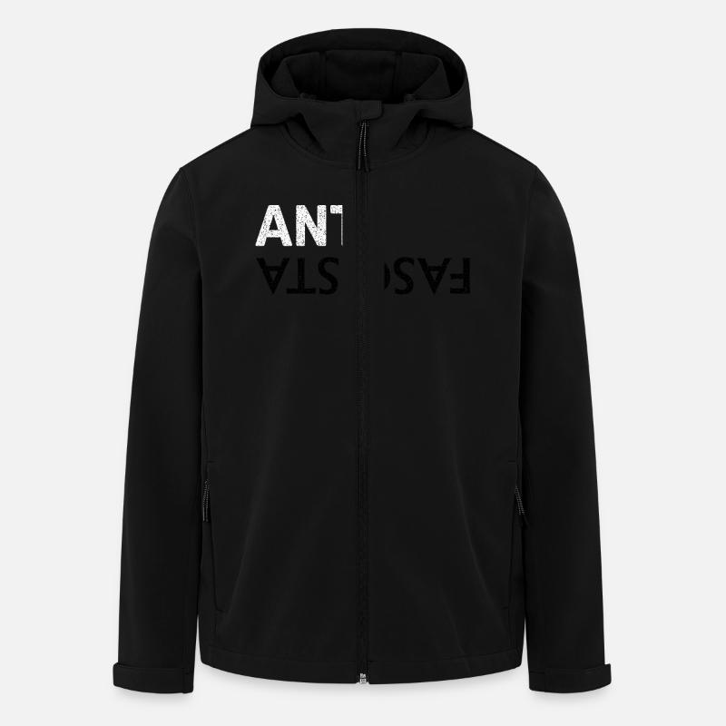 Antifaschistisch - Recycelte Männer Softshell-Jacke von Stanley/Stella - Schwarz