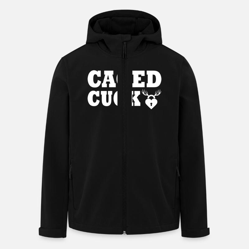 Cuckold caged cuck - Men’s Recycled Softshell Jacket by Stanley/Stella - black