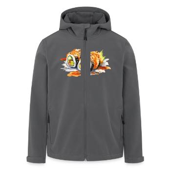 Sushi - Recycelte Männer Softshell-Jacke von Stanley/Stella - Anthrazit - Vorne - AI Model Male 185 light (185cm)