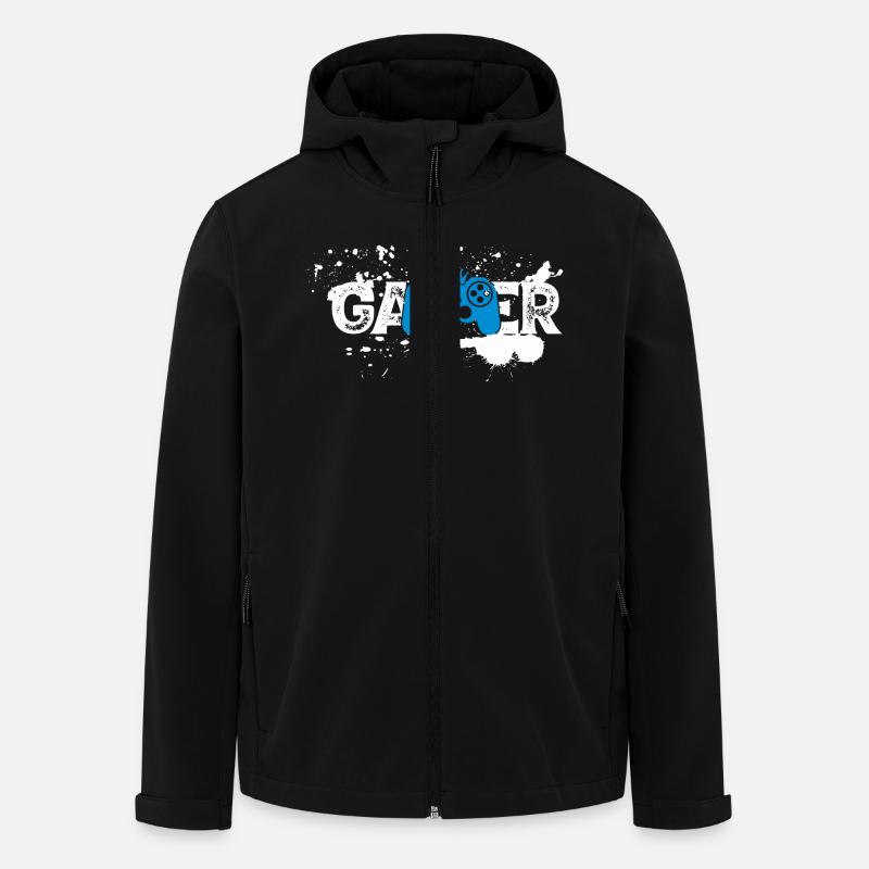 Gamer - Recycelte Männer Softshell-Jacke von Stanley/Stella - Schwarz