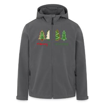 Merry Christmas 4 tree - Men’s Recycled Softshell Jacket by Stanley/Stella - black - Front - AI Model Male 185 light (185cm)