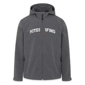 Équipe de kitesurf - Veste softshell homme en polyester recyclé Stanley/Stella - noir - Devant - AI Model Male 185 light (185cm)