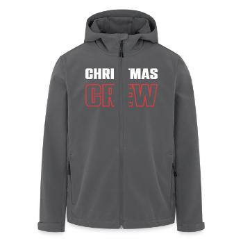 Christmas Crew - Men’s Recycled Softshell Jacket by Stanley/Stella - black - Front - AI Model Male 185 light (185cm)