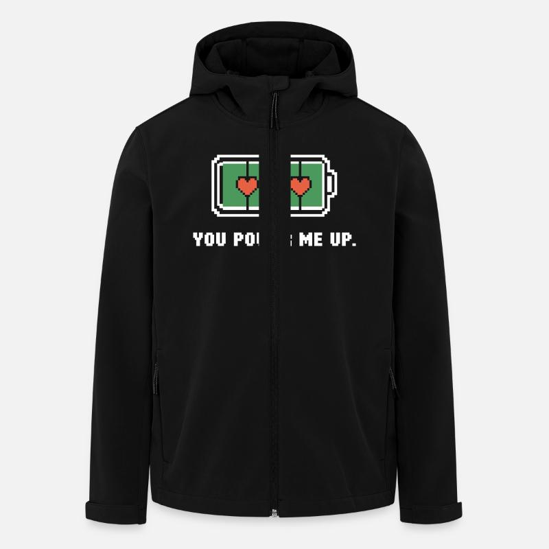You power me up - Men’s Recycled Softshell Jacket by Stanley/Stella - black