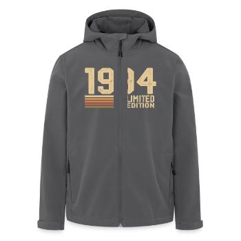 Born in 1994 Birthday - Gift 1994 Vintage 1994 - Men’s Recycled Softshell Jacket by Stanley/Stella - black - Front - AI Model Male 185 light (185cm)