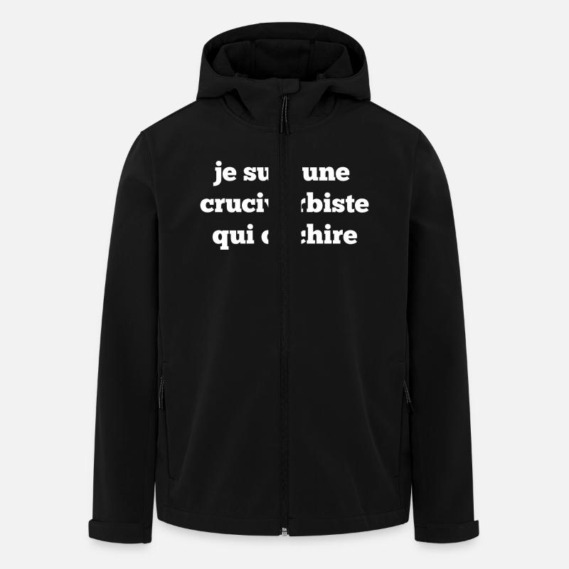 cruciverbist that rocks - Men’s Recycled Softshell Jacket by Stanley/Stella - black