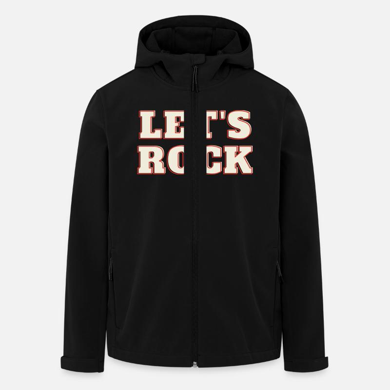 Let's Rock - Recycelte Männer Softshell-Jacke von Stanley/Stella - Schwarz