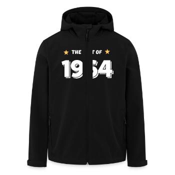 Das Beste von 1964 - Recycelte Männer Softshell-Jacke von Stanley/Stella - Schwarz - Vorne - AI Model Male 185 light (185cm)