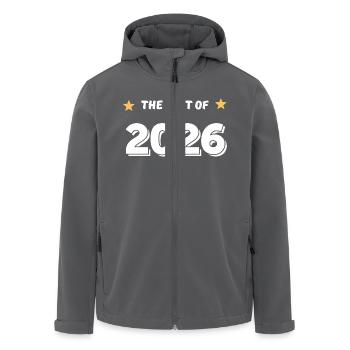 Das Beste aus 2026 - Recycelte Männer Softshell-Jacke von Stanley/Stella - Schwarz - Vorne - AI Model Male 185 light (185cm)