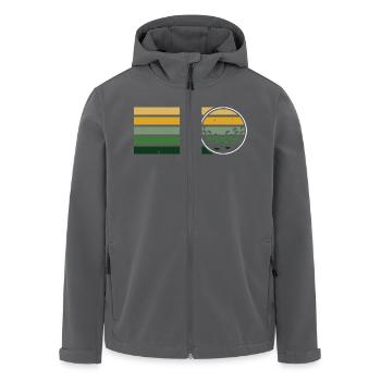 Golfspieler Golf Geschenk Golfschläger Retro - Recycelte Männer Softshell-Jacke von Stanley/Stella - Schwarz - Vorne - AI Model Male 185 light (185cm)