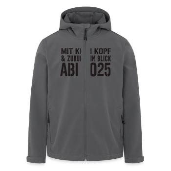 Abschluss KI - Recycelte Männer Softshell-Jacke von Stanley/Stella - Schwarz - Vorne - AI Model Male 185 light (185cm)