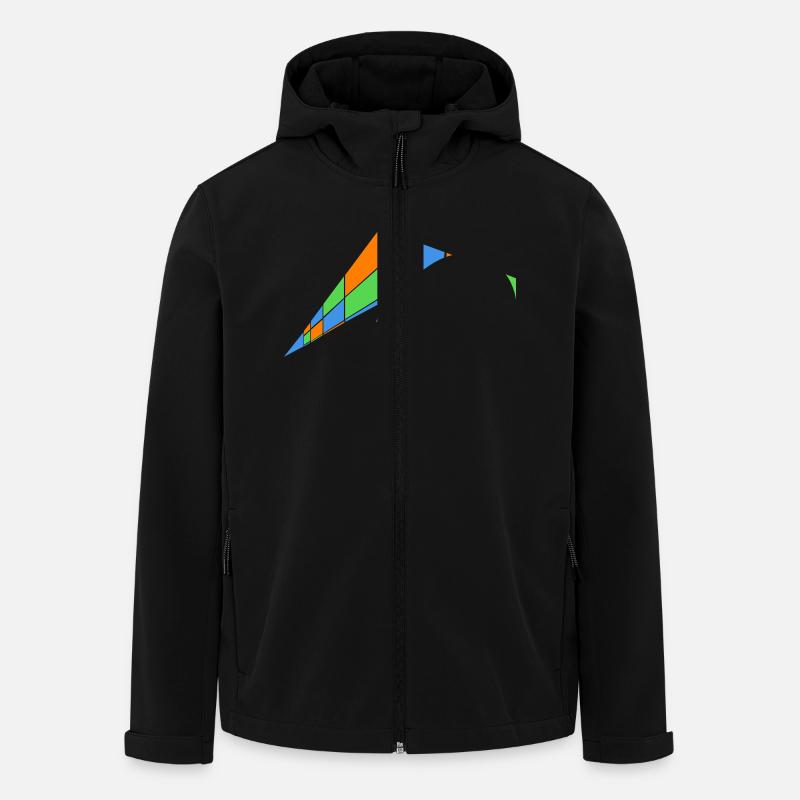 Containerschiff Altona - Recycelte Männer Softshell-Jacke von Stanley/Stella - Schwarz