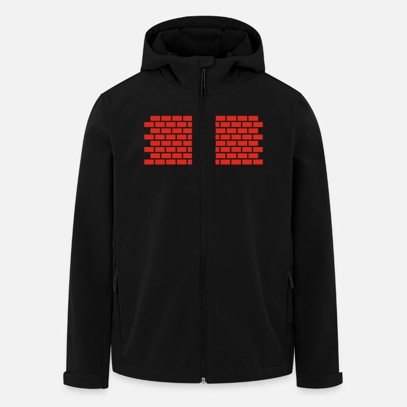 Mauer - Recycelte Männer Softshell-Jacke von Stanley/Stella - Schwarz