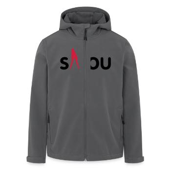 Salou 2014 - Men’s Recycled Softshell Jacket by Stanley/Stella - black - Front - AI Model Male 185 light (185cm)