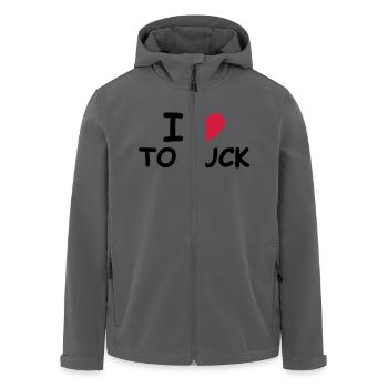 I Love To Fuck - Recycelte Männer Softshell-Jacke von Stanley/Stella - Schwarz - Vorne - AI Model Male 185 light (185cm)