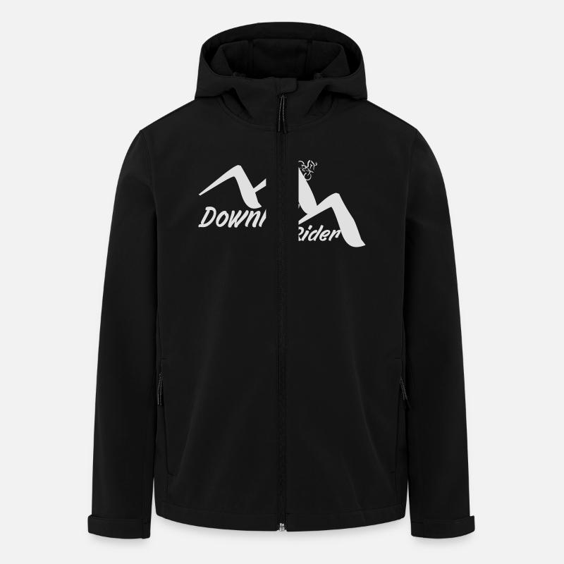 Downhill - Recycelte Männer Softshell-Jacke von Stanley/Stella - Schwarz