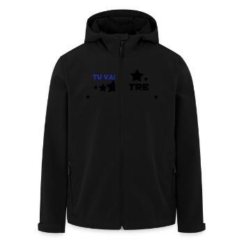 tu vas être ajoute ton mot - Veste softshell homme en polyester recyclé Stanley/Stella - noir - Devant - AI Model Male 185 light (185cm)
