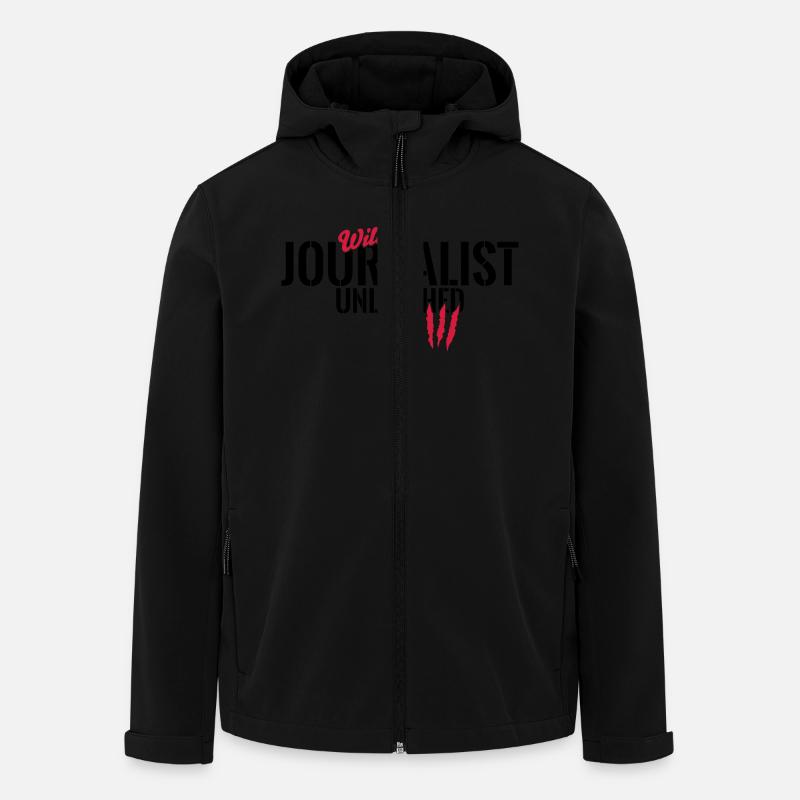 Wilder Journalist entfesselt - Recycelte Männer Softshell-Jacke von Stanley/Stella - Schwarz
