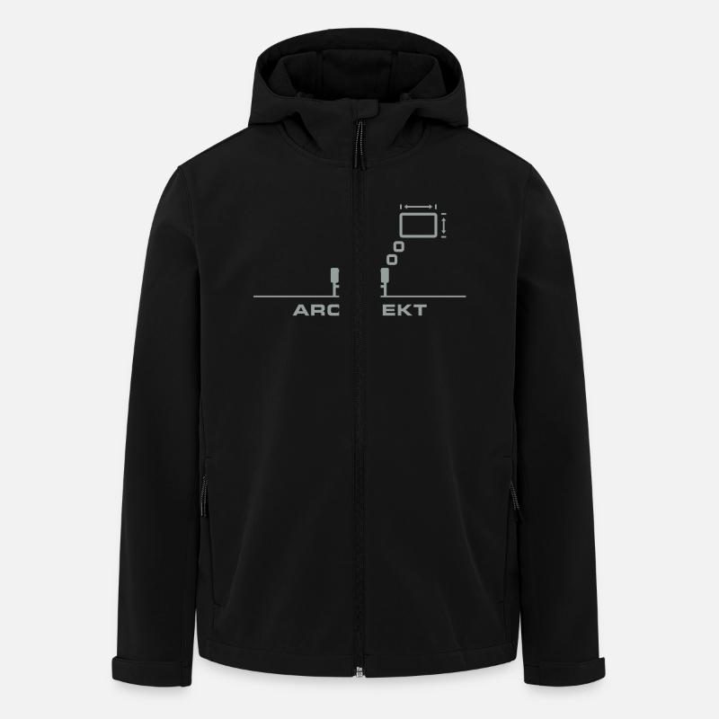 Architekt - Recycelte Männer Softshell-Jacke von Stanley/Stella - Schwarz