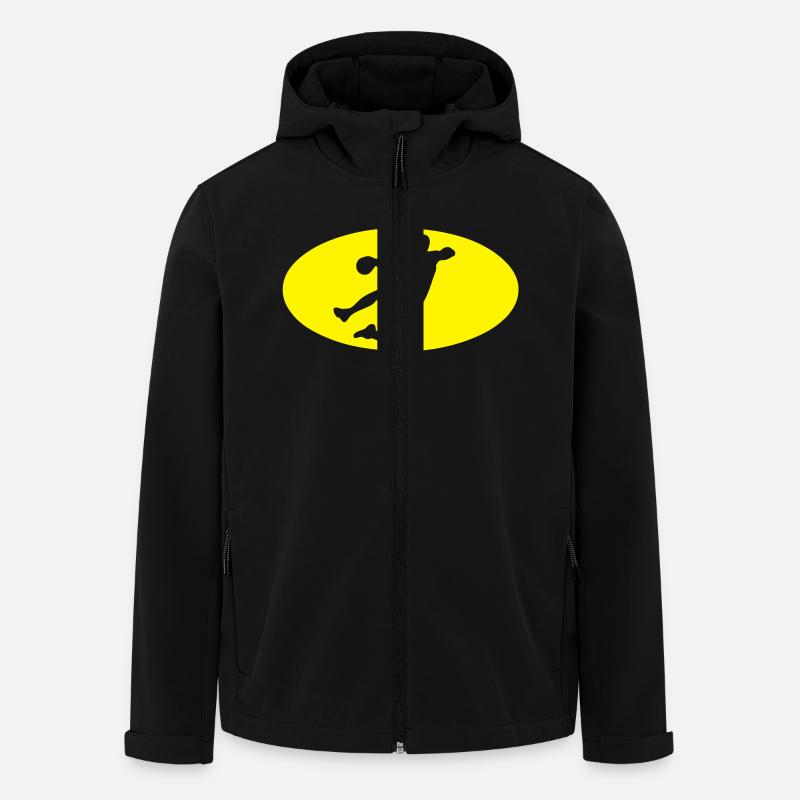 Handball-Logo bat1 - Recycelte Männer Softshell-Jacke von Stanley/Stella - Schwarz
