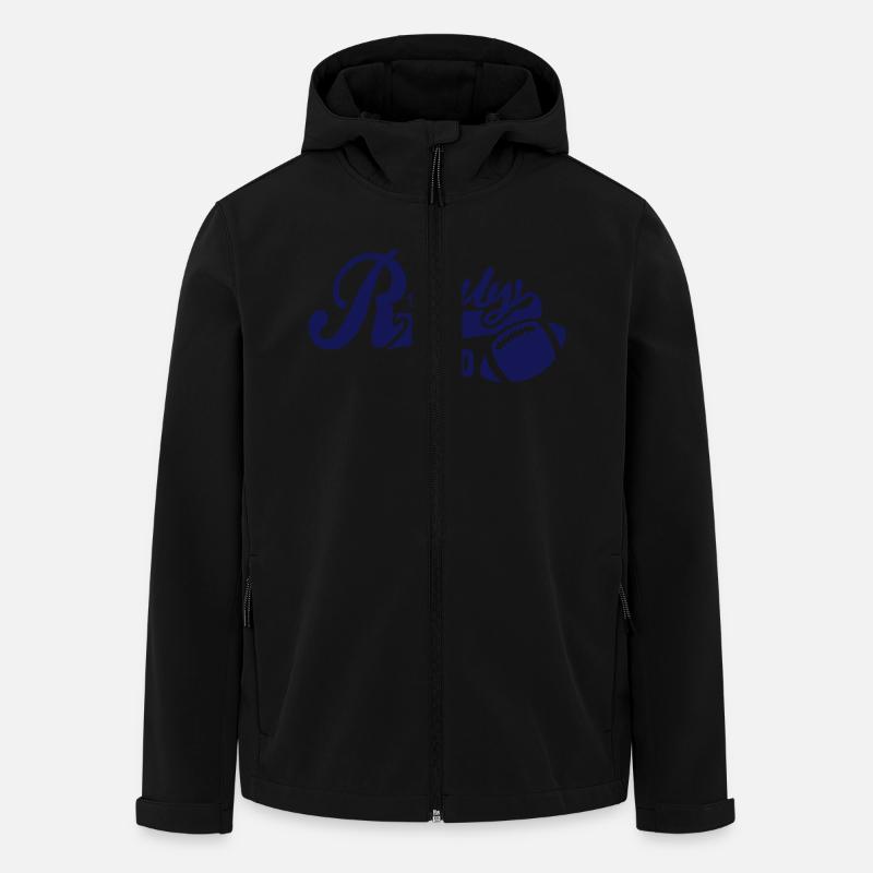 Rugby DAD - Recycelte Männer Softshell-Jacke von Stanley/Stella - Schwarz