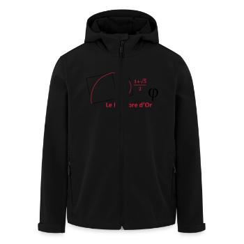 nombre_dor - Recycelte Männer Softshell-Jacke von Stanley/Stella - Schwarz - Vorne - AI Model Male 185 light (185cm)