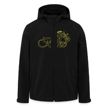 mountain bike - Veste softshell homme en polyester recyclé Stanley/Stella - noir - Devant - AI Model Male 185 light (185cm)