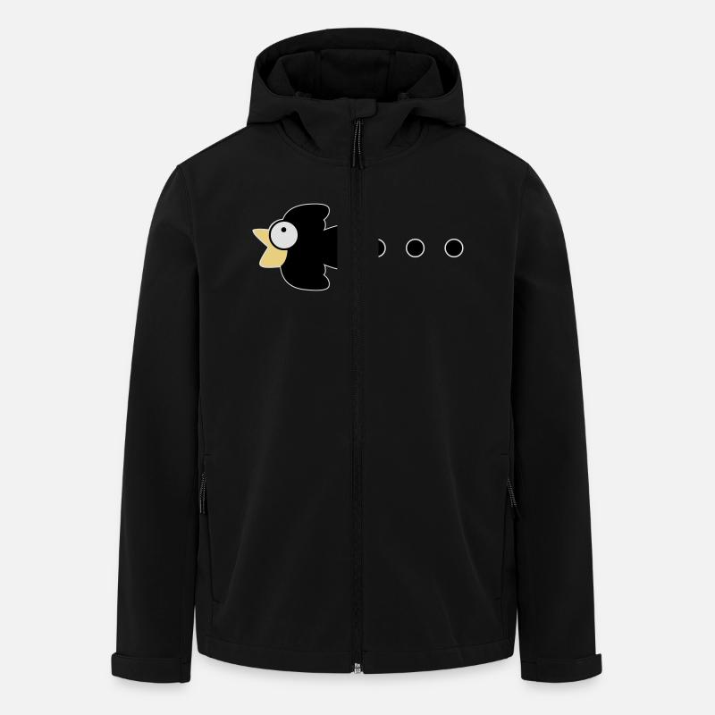 crow - Recycelte Männer Softshell-Jacke von Stanley/Stella - Schwarz