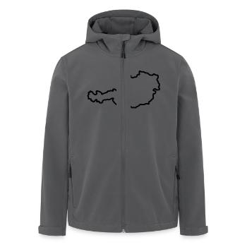 Austria - Men’s Recycled Softshell Jacket by Stanley/Stella - black - Front - AI Model Male 185 light (185cm)