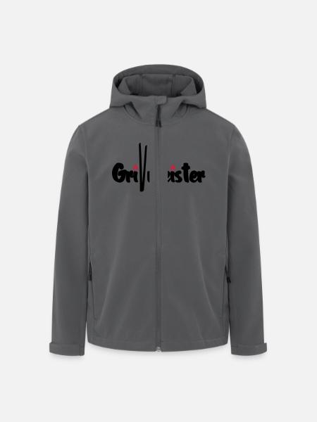 Grill Master - Men’s Recycled Softshell Jacket by Stanley/Stella - black