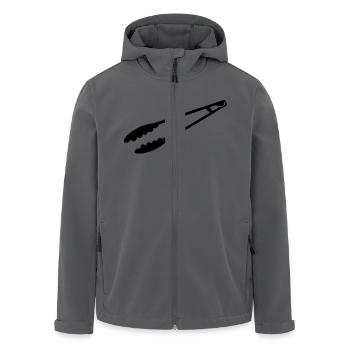 Simples nouvelles pinces barbecue de barbecue - Veste softshell homme en polyester recyclé Stanley/Stella - noir - Devant - AI Model Male 185 light (185cm)
