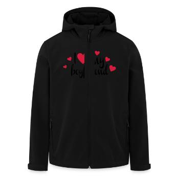 amour - Veste softshell homme en polyester recyclé Stanley/Stella - noir - Devant - AI Model Male 185 light (185cm)