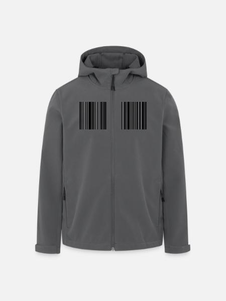 EAN barcode scanning 1c - Men’s Recycled Softshell Jacket by Stanley/Stella - black