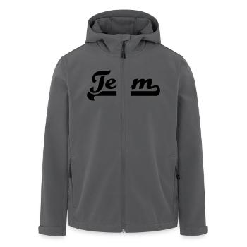 Team - Veste softshell homme en polyester recyclé Stanley/Stella - noir - Devant - AI Model Male 185 light (185cm)