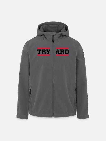 Tryhard - Recycelte Männer Softshell-Jacke von Stanley/Stella - Schwarz