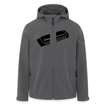 Harmonica - Veste softshell homme en polyester recyclé Stanley/Stella - noir - Devant - AI Model Male 185 light (185cm)