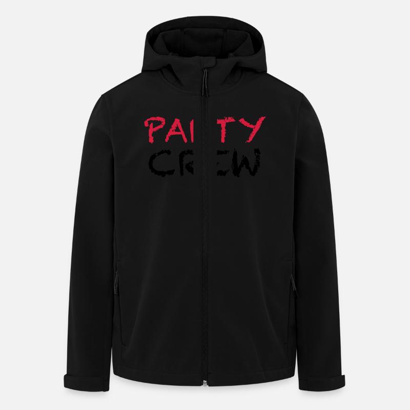 Party Crew - Recycelte Männer Softshell-Jacke von Stanley/Stella - Schwarz