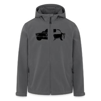 blockedTitle - Recycelte Männer Softshell-Jacke von Stanley/Stella - Schwarz - Vorne - AI Model Male 185 light (185cm)