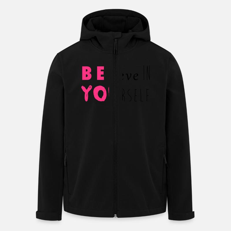 Be you - Recycelte Männer Softshell-Jacke von Stanley/Stella - Schwarz