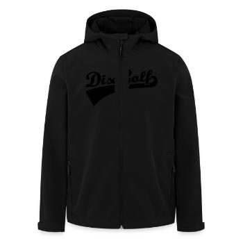 Disc Golf - Men’s Recycled Softshell Jacket by Stanley/Stella - black - Front - AI Model Male 185 light (185cm)