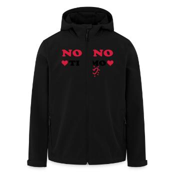 Nonno ti amo - Veste softshell homme en polyester recyclé Stanley/Stella - noir - Devant - AI Model Male 185 light (185cm)