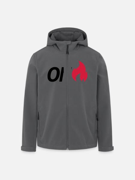 on fire - Men’s Recycled Softshell Jacket by Stanley/Stella - black