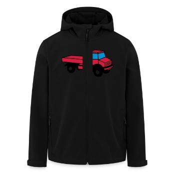 Unimog - Recycelte Männer Softshell-Jacke von Stanley/Stella - Schwarz - Vorne - AI Model Male 185 light (185cm)
