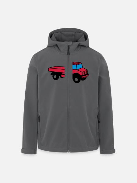 Unimog - Recycelte Männer Softshell-Jacke von Stanley/Stella - Schwarz