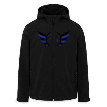 wappen_peace_02 - Veste softshell homme en polyester recyclé Stanley/Stella - noir - Devant - AI Model Male 185 light (185cm)