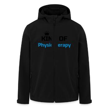 Physiotherapy Physio Krankengymnast Kiné Doctor - Men’s Recycled Softshell Jacket by Stanley/Stella - black - Front - AI Model Male 185 light (185cm)