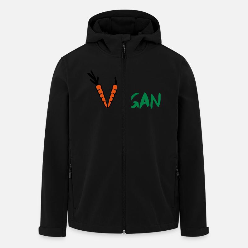 Vegan - Recycelte Männer Softshell-Jacke von Stanley/Stella - Schwarz